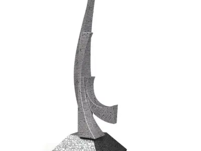 Best Girl Friends Cast Metal Maquette PBR 3D model