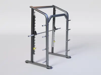 SMITH MACHINE Gym Equipment  Low-poly 3D model