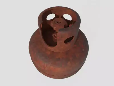 Gas Bottle M4 old version Low-poly 3D model