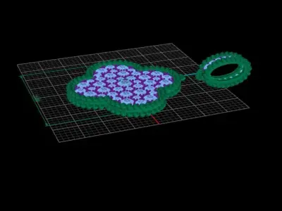 Clover diamond pendant nice design 3D print model