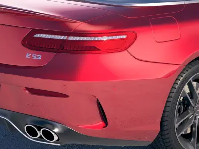 Mercedes-Benz E53 AMG Cabrio 2019 3D model