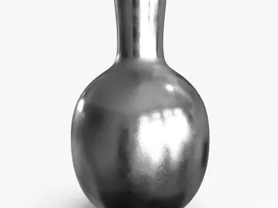 Metal Vase Low-poly 3D model
