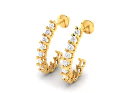 Earring 3Ddm stl obj fbx Render Details 3D print model