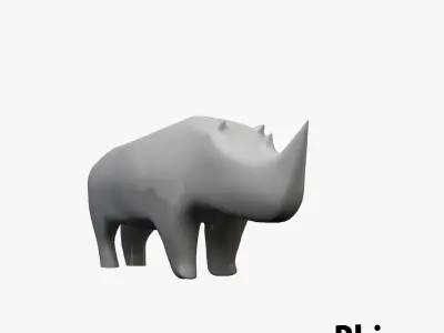 Animal decoration - Safari Pack Low-poly 3D model