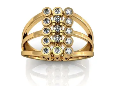 daimond ring Free 3D print model purchase