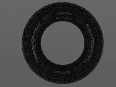 Continental TerrainContact AT Tire Low-poly 3D model