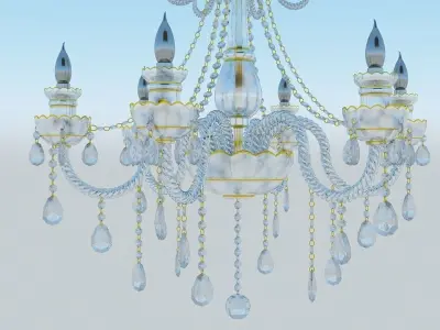 Qandil Chandelier Lyustra 3D model