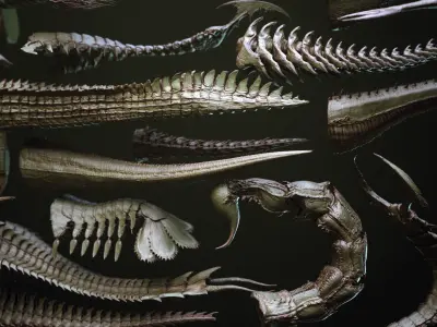 TAILS - 33 Tail Meshes and Curve Brushes 3D model