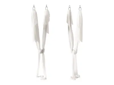 Pilates and yoga 3 airhammocks 3D model