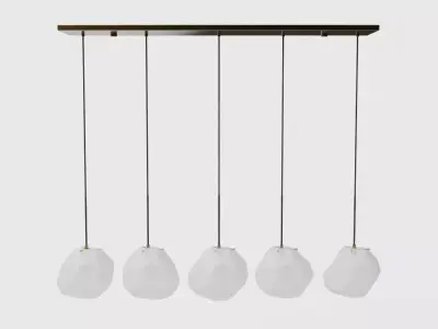 Uttermost Geodesic 5 Light Linear Pendant 3D model