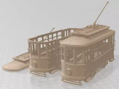 Old Tram - 1 Printable 3D print model