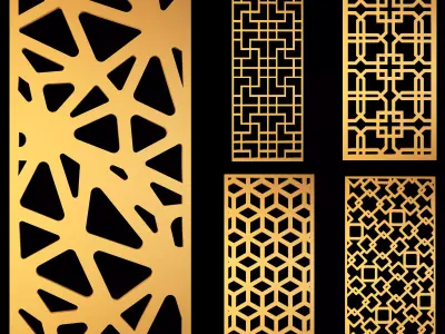 decorative panels 3D model  vol2 3D model