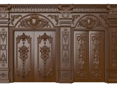 Royal Door 6 3D model