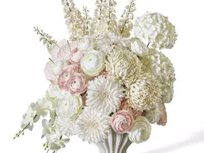 Flower Set 117 Majestic Orchid Touch 3D model