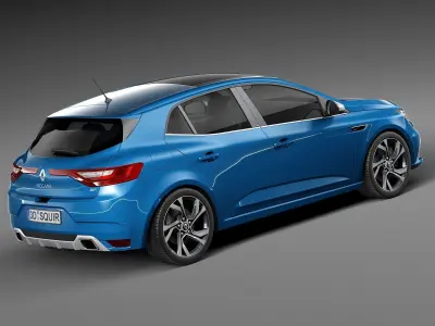 Renault Megane GT 2016 3D model