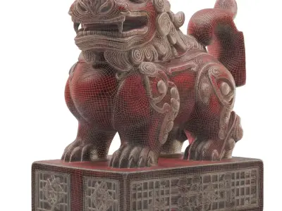 Red Lion of the Temple 3D model