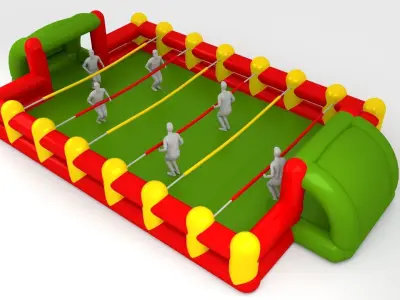 inflatable game foosball ballon football sport  Low-poly 3D model