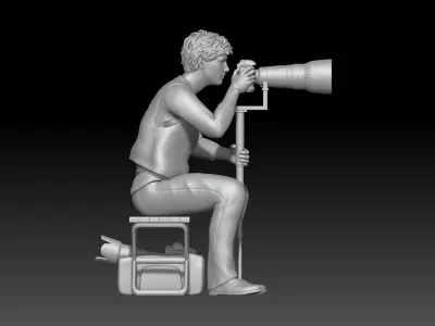 photographer f1 2025 boy 4 3D print model