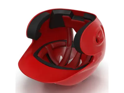 Batting Helmet LA 3D model