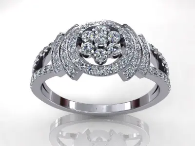 Creative Wedding Ring 3D print model