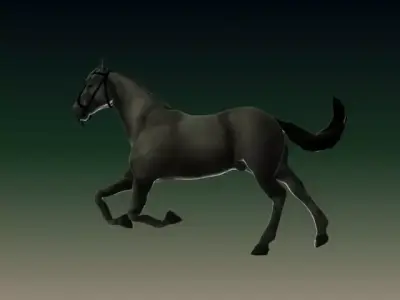 Horse Low-poly 3D model