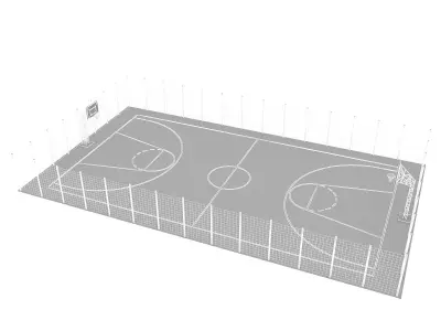 Basketball Court 3D model