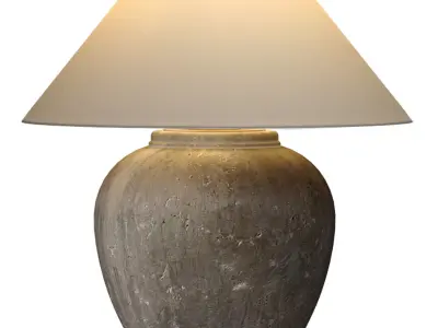 Scandinavian style European Ceramic Nightstand Table Lamp 3D model