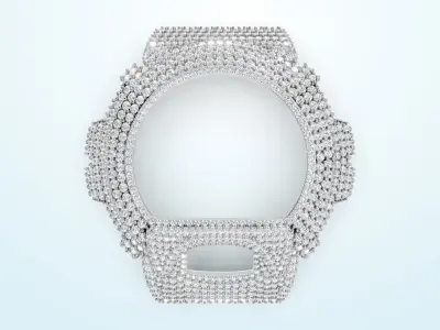 G Shock DW 6900 Watch Diamond Watch-Case  3D print model