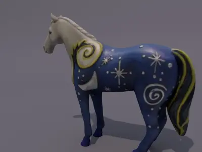 Horse Statuette Z3 3D model