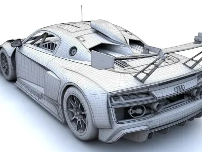 Audi R8 GT2 LMS 3D model