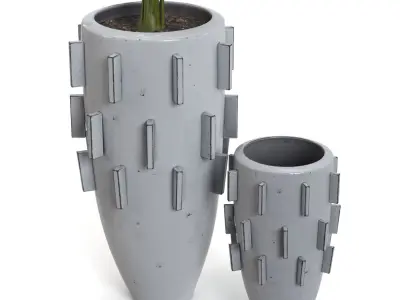 Areca Palm Ari Planter  PBR 3D model