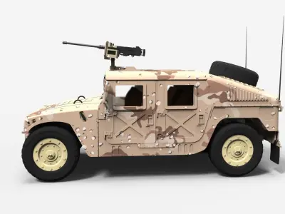 Humvee 3D print model