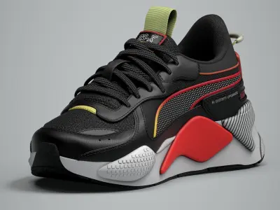 Puma Shoes Low-poly 3D model