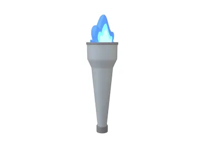 Torch v2 002 Low-poly 3D model