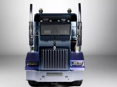 Truck Car Kenworth T-800 Aerodyne  Low-poly 3D model