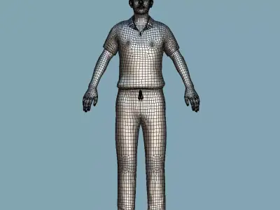 A-P Rigged Jasprit Bumrah 3D model