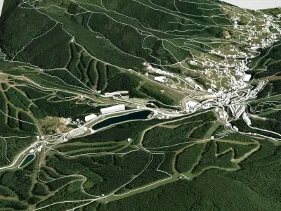 Bukovel  resort Carpathians Ukraine  3D model