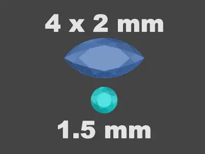 R Ring gold with emerald stone and diamonds 3D print model