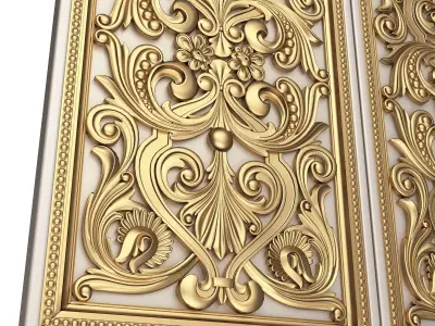 Backgammon Set 07 White Low-poly 3D model