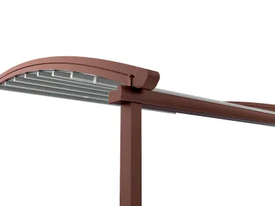 Motorized Pergola 2 bronze patina rust 3D model