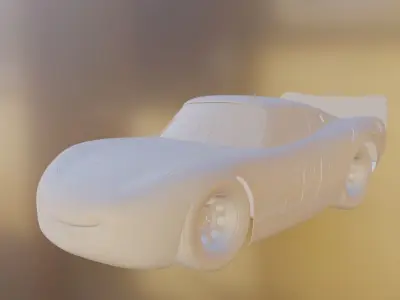 Mcqueen Lightning Cars 3D model High quality 3D print model