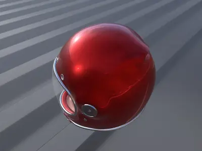 Motorcycle Helmet Package Classic Bell Model 3D print model