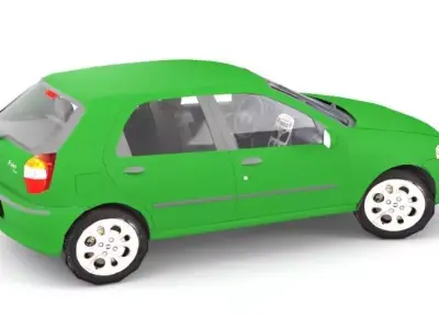 Fiat Palio  Low-poly 3D model