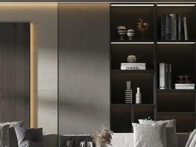 Luxury Room Style Modern Living 3D model