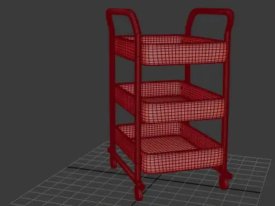 Service and utility car 3D model