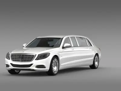 Mercedes Maybach Pullman S 600  VV222 2016 3D model