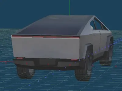 Tesla Cybertruck 2022 Low-poly 3D model