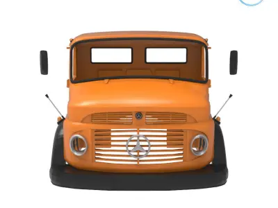 Mercedes-Benz Truck 1924-2624 Cabin - Full Professional Version 3D print model