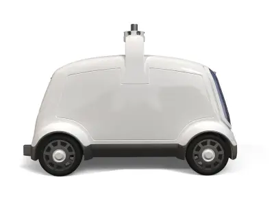 Delivery Dron Nuro R1 Low-poly 3D model