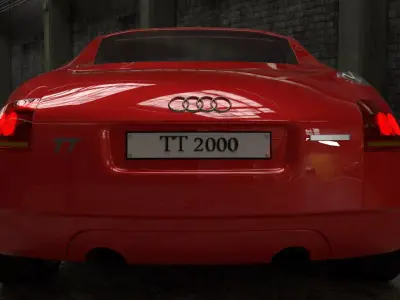 AUDI tt Low-poly 3D model